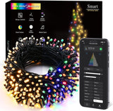 ODEETRONIC Smart LED String Lights 98 ft 300 Count Color Changing – Cozy Family Room Ambiance with Scheduling and 9 Lighting Modes