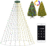 BrizLabs Smart Cascade String Lights – Family Room Holiday Centerpiece with DIY App Customization