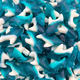 Blue Sharks Gummy Candy – Decorative Shark Garnish for Home Bakery and Sweet Bar Styling