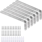 LSK Corner Brackets for DIY Garage Shelving & Wall Mounts — 42 lb Load, Counter-Sunk Screws Included