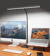 GlowStar USB Desk Lamp with Gooseneck for Work-from-Home Setup, Dimmable Eye-Caring Light Bar for 15-30 Inch Monitors