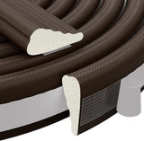 Furinno Wedge Weatherstrip – Car Door Weatherproofing Tape for All-Season Comfort, White Foam Insulation