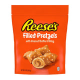 Reese's Filled Pretzels in Strawberry Peanut Butter – Lunchbox Stuffer Snack for School Lunches, Car Rides, and Snack Time