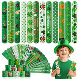 Childom St. Patrick's Day Slap Bracelets – All-Weather Wearable Favor for Backyard Party and Parade