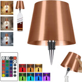 Weather-Friendly Cordless Bottle Lamp for Garden Party Tables, Dimmable Ambiance
