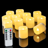 Homemory Flameless Tea Lights – Garden Party and Backyard Bistro Lighting without Smoke or Wind Blowout