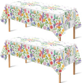 OHOME Decorative Halloween Tablecloth Pair – Gothic Pumpkin Motif Drape for Buffet Table and Mantel Styling