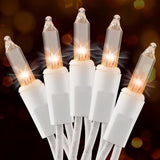 Brightown 50 Bulb Warm White String Lights Plug-in 13ft – Soft 2700K Ambience for Bath Time, Meditation Corner & Nightly Mindfulness Routine