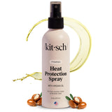 Kitsch Argan Oil Heat Defense Spray – Holiday Gift for Mom and Friends, 6.8oz Frizz Control Mist