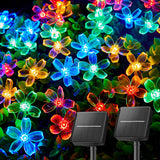 Brightown 60 LED Solar Flower Lights – Romantic Housewarming & Valentine's Day Gift for Her, Warm White