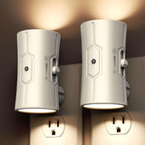 Night Lights Plug into Wall 2 Pack – Smoke Free Flame Free Hallway Night Light with Auto On Off Light Sensor for Elderly Fall Prevention