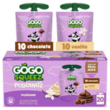 GoGo squeeZ PuddingZ Variety Pack – Picnic and Park Snack, No Spoon Required for Outdoor Outings