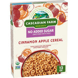 Cascadian Farm Organic Cinnamon Apple Cereal – USDA Organic Pantry Staple for Wellness Focused Home Office Snacking