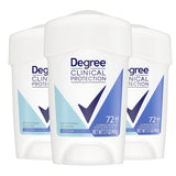 Degree Clinical Protection Deodorant Women 3 Pack – Valentine's Day Pampering Present, Long-Lasting Rose Jasmine Fragrance She'll Use Daily