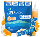 Nello Supercalm Adaptogen Sleep Aid Sachets, Sugar-Free Nighttime Drink for Bath Time Mindfulness and Relaxation