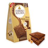 Ferrero Rocher Chocolate Hazelnut Squares – Stocking Stuffer and Holiday Gift for Mom, Resealable Gold Presentation Bag