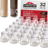 X-PROTECTOR Square Furniture Pads – Home Office Floor Protector, Anchors Desk and Accent Chairs