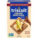 Triscuit Cinnamon Brown Sugar Whole Grain Wheat Crackers, Christmas Gift Add-In for Seasonal Gift Baskets