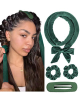 Yanibest Heatless Curling Set – Cool-Touch Hair Curler for Kids' Bedrooms, Velvet Wrap with No Flame or Heat