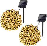 Joomer Solar Fairy Lights – 8 Mode Decorative Lighting for Wedding, Party, and Banquet Backdrop with 200 LED 2-Pack