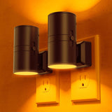 Briignite Decorative Plug in Night Light – Cylindrical Cylinder LED Wall Sconce Style for Hallway and Entryway