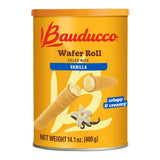Bauducco Vanilla Wafer Rolls - Calming Coffee Break Companion Without Artificial Preservatives, 14.1 oz