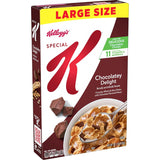 Kellogg's Special K Chocolatey Delight Cereal – Kids' Snack for the Playroom Pantry, Quick Family Breakfast Cereal, 15.5oz