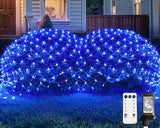 JMEXSUSS Cool-Touch Net Lights – Flameless Garden Lights with Timer, No Fire Risk for Family Yards