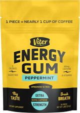 Viter Energy Sugar-Free Caffeine Chews – Quick Mental Energy for Study Sessions and Long Commutes