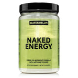 Naked Energy Vegan Pre Workout - Travel Friendly Tub for Camping Workouts and Open Air Training, 50 Servings