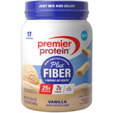 Premier Protein Powder Plus Fiber – Efficient Nutrition for Busy Parents, 25g Protein and 7g Fiber