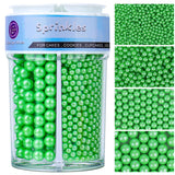 Neutral White Pearl Sprinkles 4 Sizes for Simple Cake Cupcake Cookie Decorating Intentional Home Baking