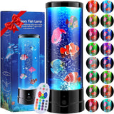 ONXE LED Fish Tank Table Lamp – Creative Housewarming Gift Idea, Calming Sensory Mood Light for Stress Relief and Bedroom Decor