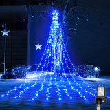 BlcTec Cascading Star String Lights – Aesthetic Indoor Holiday Display for Windows, Mantels, and Home Ambiance