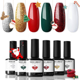 modelones Gel Nail Polish Set – Neutral Skin Tone Collection, 11-Free Gentle Gel Manicure for a Calming Nightly Routine