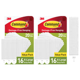 Command 20 lb XL Heavyweight Hanging Strips for Kids' Bedroom Posters and Frames, No Nail Damage-Free Hangers