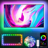 KSIPZE USB LED Strip Lights for TV – Media Room Mood Lighting with Bluetooth App Control
