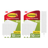 Command XL Picture Hangers 20 lb – Stairway Gallery Wall Adhesive Strips, No Nail Hanger for Living Room Frame Display