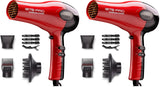 KISS 1875W Ceramic Hair Dryer - Elegant Tourmaline Edition, Lightweight Ergonomic Design with Hanging Loop for Refined Vanities