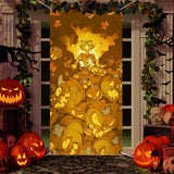 Joydia Fall Porch Banner – Oversized Pumpkin Halloween Sign for Open Air Entryway & Outdoor Themed Event Decor
