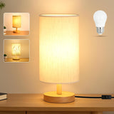 Study Desk Lamp for Late Night Work and Reading, Compact Linen Shade Reduces Eye Strain