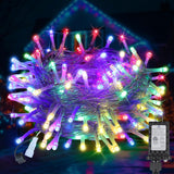 Long Length Connectable String Lights for Front Yard and Pathway, Waterproof LED Lights for Outdoor Entertaining