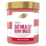 Dove Sugar Scrub Oat Milk & Berry Brûlée – Clean Formula Sugar Scrub Safe for All Skin Types and Tones