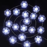 BlcTec LED Snowflake Fairy Lights – Kids Bedroom Decor, Cool White Glow, No Flame Safe Design
