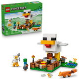 LEGO Minecraft Chicken Farm Kit - Creative Building Project for After-School Quiet Time and Study Room Desks, Ages 7+