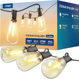 VIPAR Decorative String Lights – Dimmable Warm White Edison Bulbs for Aesthetic Indoor Ambiance and Modern Farmhouse Style