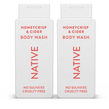 Native Body Wash Unisex Gift Set – Practical Valentine's Day and Housewarming Gift for Couples, Autumn Air 18 oz 2-Pack