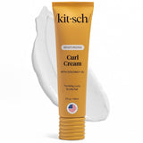 Kitsch Curl Cream for Curly Hair – Wellness Routine Staple, Lightweight Hydration for Defined Curls