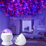 Compact Galaxy Projector – 5x5 Inch Star Night Light for Clutter-Free Nightstand and Intentional Bedroom Setup