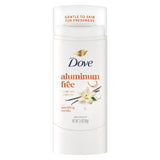 Dove Aluminum-Free Deodorant Sparkling Vanilla – 2.4 oz Gym Stick for Post-Workout Freshness